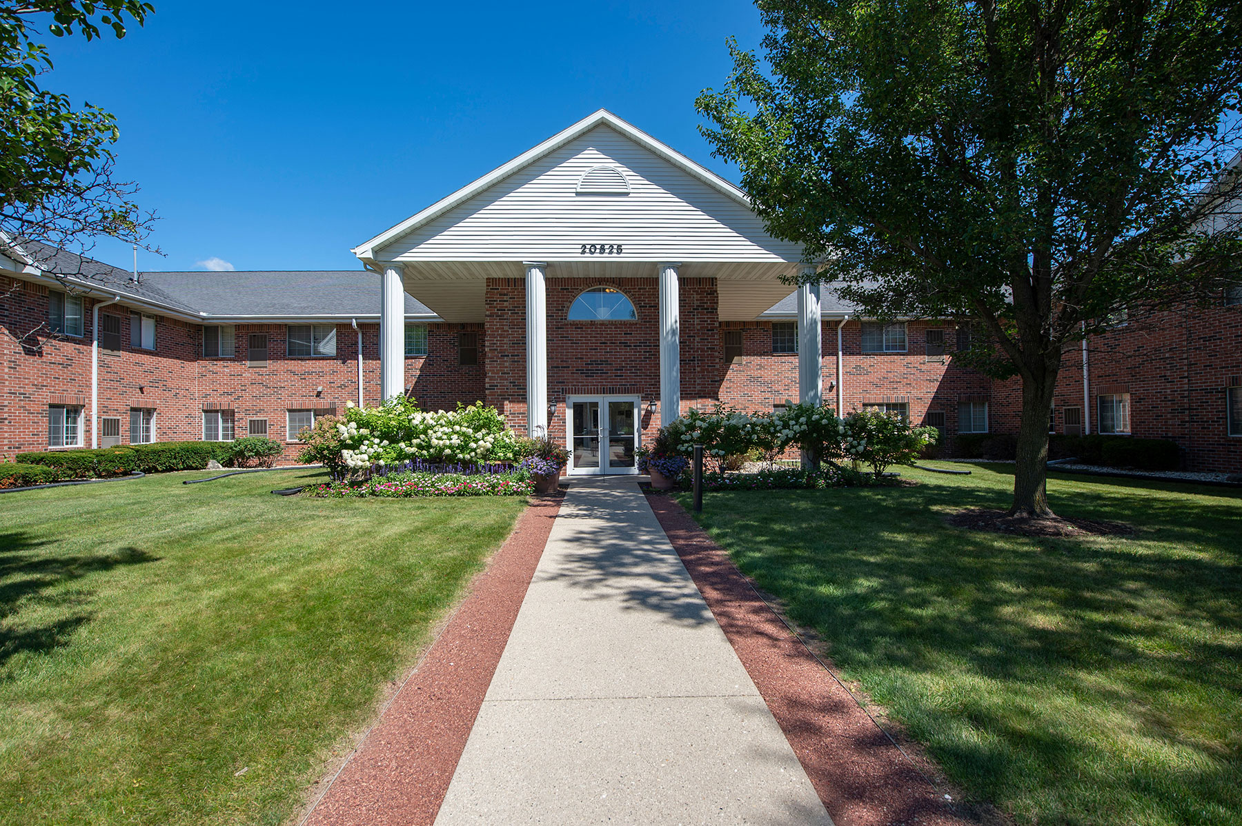 the building where the apartment is located