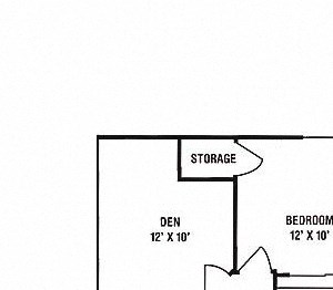 1 Bedroom, 1 Bath with Den