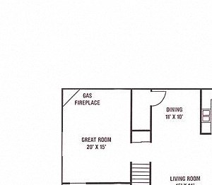UPPER CORNERSTONE TOWNHOME - 2 Bedroom, 2 Bath with Greatroom and 2 Car Garage