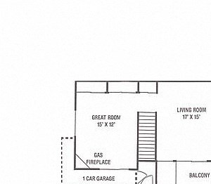 UPPER COURTYARD TOWNHOME - 2 Bedroom, 2 Bath with Greatroom and 1 Car Garage