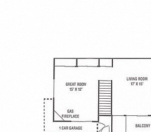 UPPER COURTYARD TOWNHOME - 2 Bedroom, 2 Bath with Greatroom & 1 Car Garage