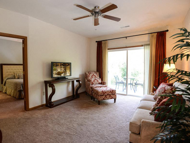 Private Patios and Balconies at The Highland at Mahler Park Apartments 55+, WI,54956