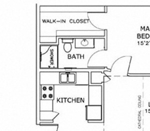E1 - 2 Bedroom, 2 Bath