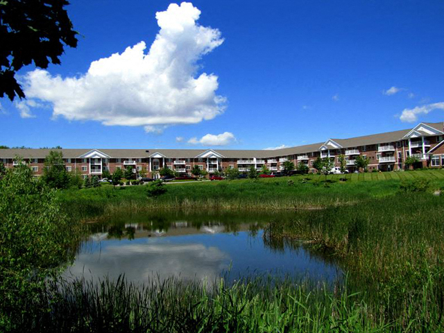 Lake view at Birchwood Highlands in Weston, Wisconsin