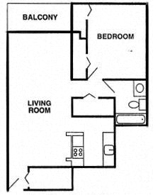 Richland, WA Cedar North Apartments 1 bedroom 1 bath