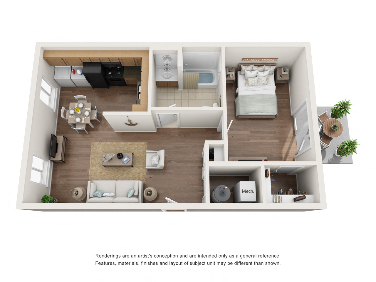 Buckroe Pointe_1 Bedroom(1)