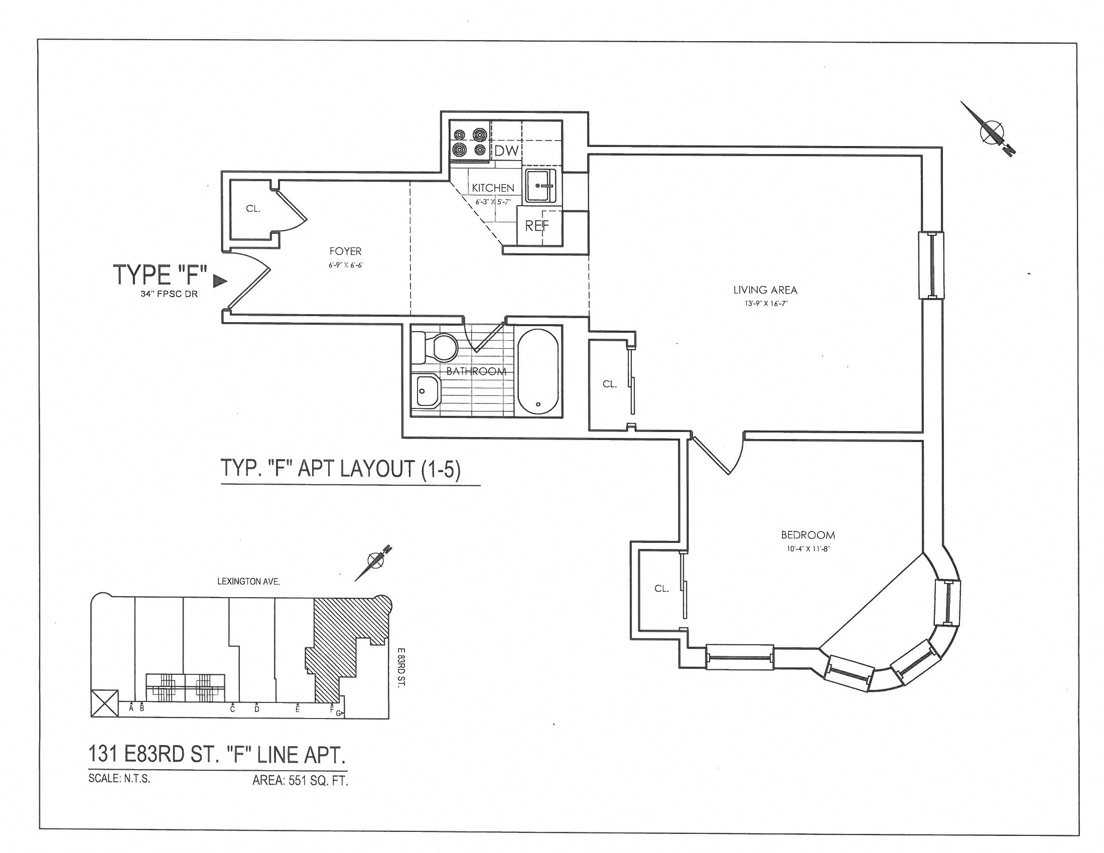 One Bed 1.5 Bath Duplex