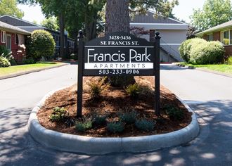 Francis Park Entry Monument Sign