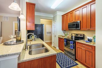 Fully Furnished Kitchen With Stainless Steel Appliances at Bell Apex, Apex, 27502
