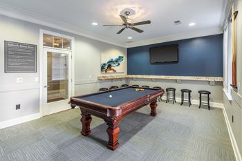 Billiards Table In Clubhouse at Bell Apex, Apex