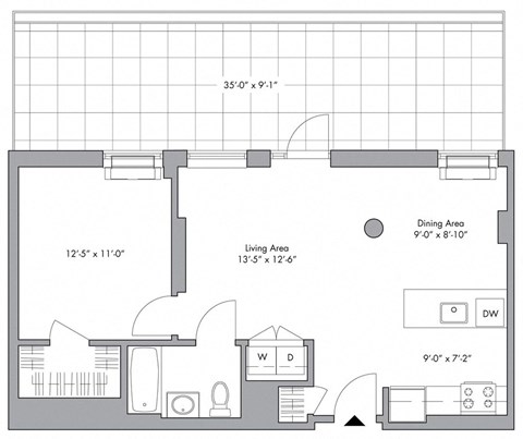 B10T Floor Plan at 34 Berry, Brooklyn, New York
