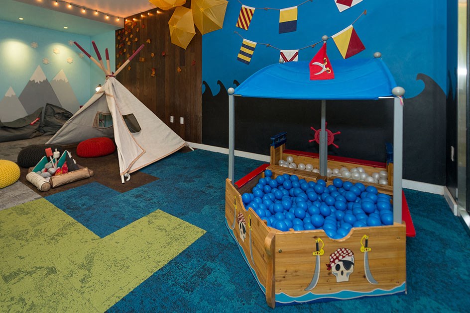 Play area, at Wentworth House, North Bethesda, MD