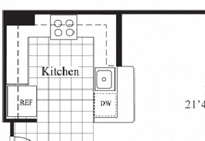 1 bed 1 bath floorplan for The Berkshire 1 bed 1 bath floorplan for The Berkshire, at Wentworth House,North Bethesda, MD