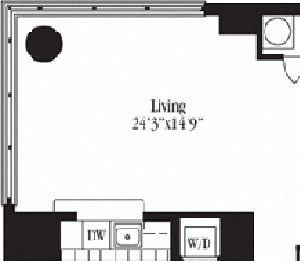 2 bed 2 bath floorplan for The Dunbarton 2 bed 2 bath floorplan for The Dunbarton, at Wentworth House,North Bethesda, Maryland