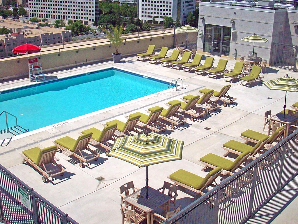 Swimming pool, at Wentworth House, North Bethesda, MD