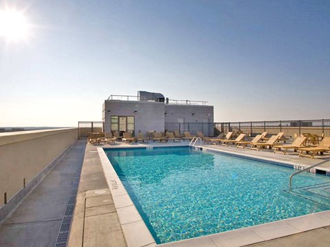Rooftop Pool and Sun Deck, at Wentworth House, North Bethesda, 20852