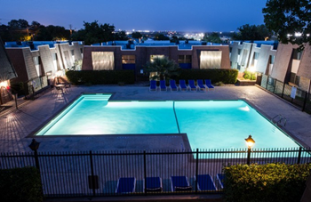 Pool In Night at Jewel, Texas, 78741