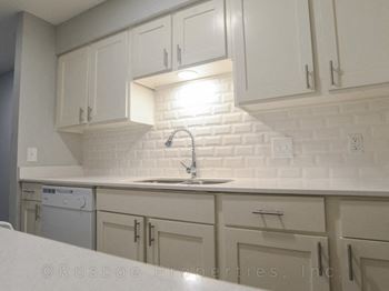 White Cabinetry And Appliances In Kitchen at Jewel, Texas