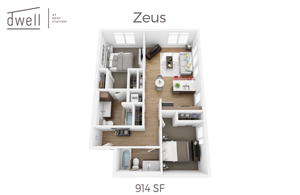 Zeus Two Bedroom Two Bath