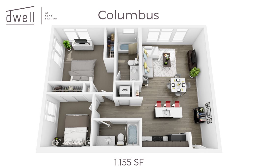 Columbus Two Bedroom Two Bath
