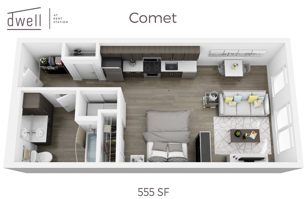 Comet Open Studio Floorplan