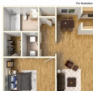 1 Bed 1 Bath