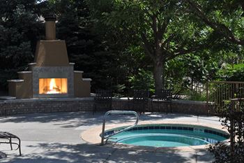 Downtown Thornton CO Apartments Near Me with Relaxing Year Round Spa Hot Tub