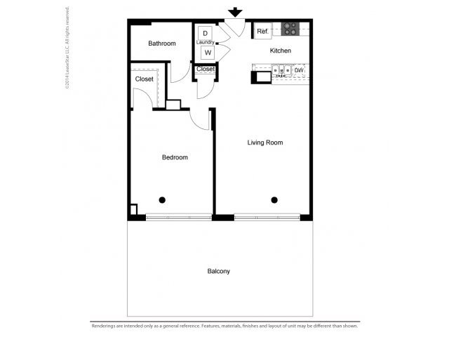 1 Bedroom Tower Floor Plan 1 Bedroom Tower Floor Plan