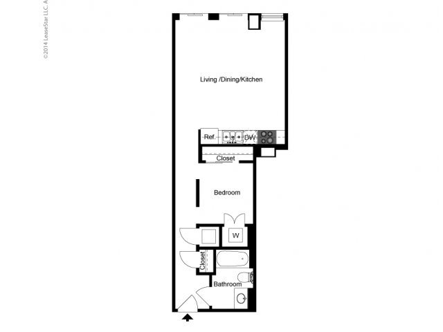 Alcove 1 Bedroom A Floor Plan Alcove 1 Bedroom A Floor Plan