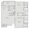 Jackson Floor Plan Jackson Floor Plan at Ridgecrest Apartments in Denton, Texas, TX
