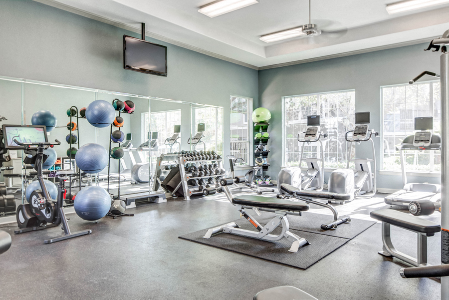 Austin, TX Apartments for Rent – Nolina Flats Fitness Center With Exercise Bike, Treadmills, and Ellipticals