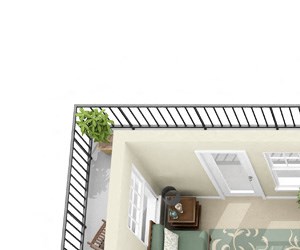 Elm Floorplan - 2 bed, 1 bath, 896 square feet. Elm Floorplan - 2 bed, 1 bath, 896 square feet.