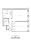 1 Bedroom - Plan 3