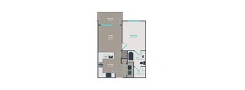 A1 Floor Plan at Link Apartments® West End, Greenville, South Carolina