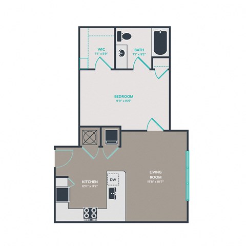 A2.1 Floor Plan at Link Apartments® West End, South Carolina