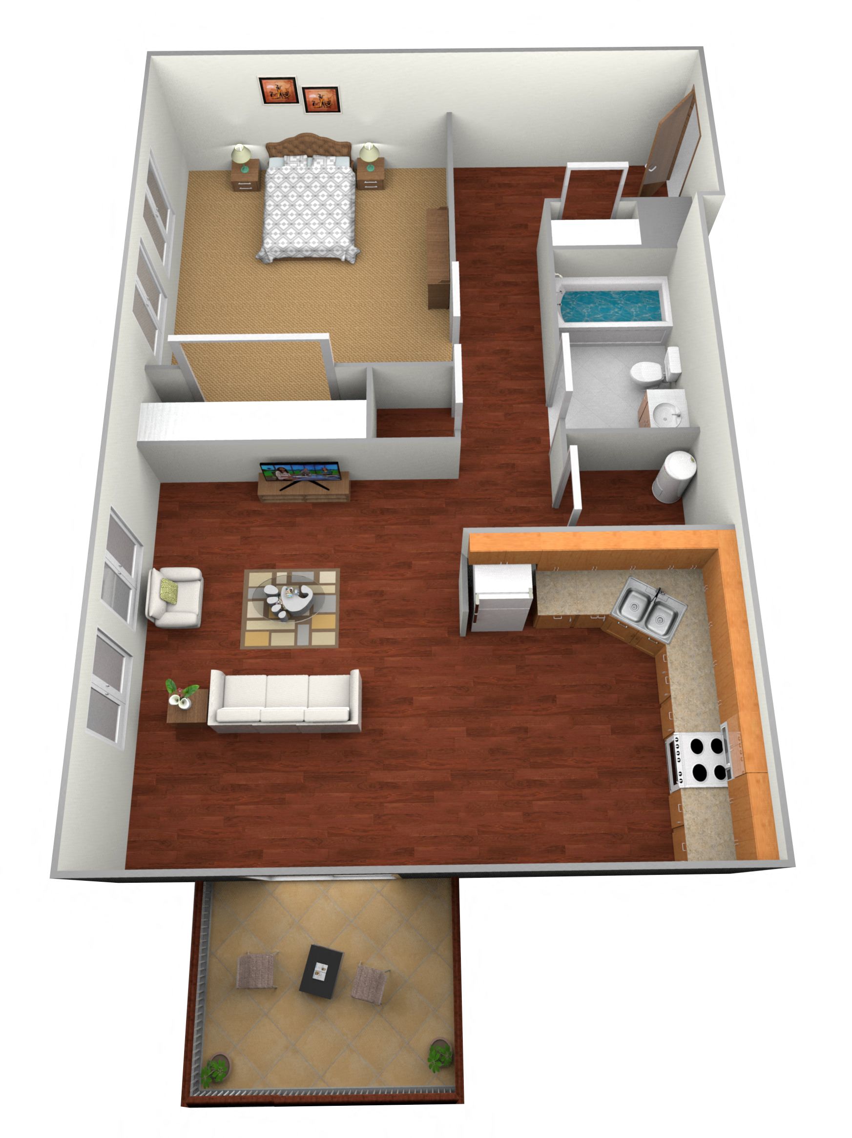 Woodlawn 1 bed 1 bath at Kassenborg, Minnesota