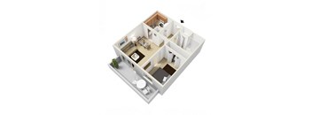 Steel Floorplan at Russellville Common, Portland, OR, 97216