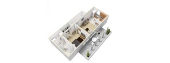 Broadway Floorplan at Russellville Commons, Portland, OR, 97216