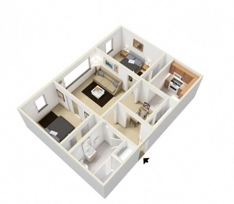 Sellwood Floorplan at Russellville Commons, Portland, OR, 97216