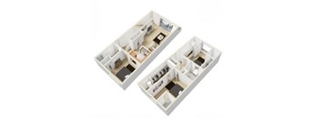 Marquam Townhome Floorplan at Russellville Commons, Portland, OR, 97216