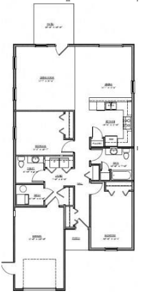 2 Bed 1.5 Bath