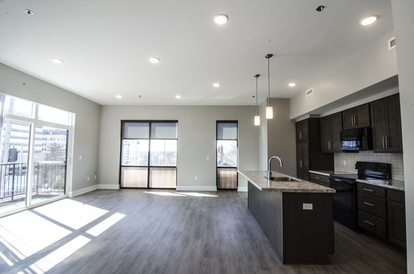 Open Concept Kitchen Living Room Gateway at Belknap Apartments - Photo Gallery 1
