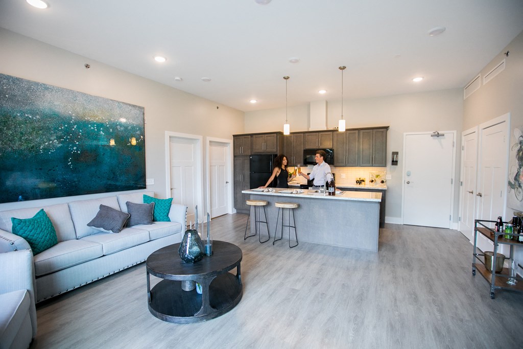 Living Room Open to Kitchen