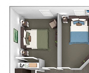 Nona Park Village - C1 (Saw Grass) - 3 bedroom - 2 bath - 3D Floor Plans Nona Park Village - C1 (Saw Grass) - 3 bedroom - 2 bath - 3D Floor Plans