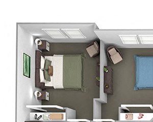 Nona Park Village - C2 (Water Lily) - 3 bedroom - 2 bath - 3D Floor Plan Nona Park Village - C2 (Water Lily) - 3 bedroom - 2 bath - 3D Floor Plan