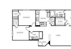 Lipizzan 3 Bedroom 2 Bath Floorplan Lipizzan - 3 Bedroom 2 Bath Floor Plan Layout - 1327 Square Feet