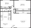 2 Beds 1 Bath Small