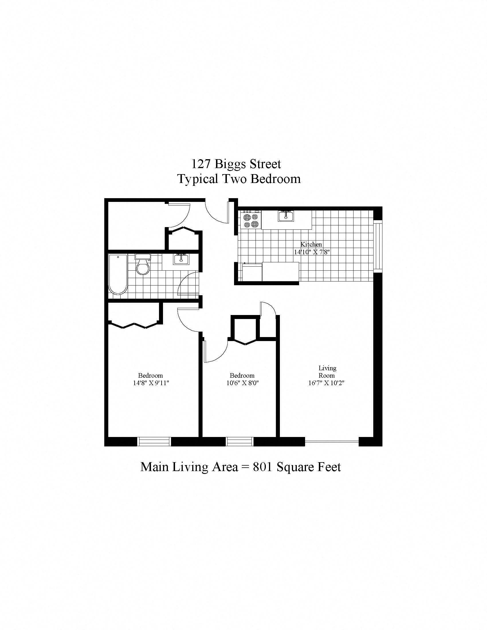 127 Biggs Street Two Bedroom Image