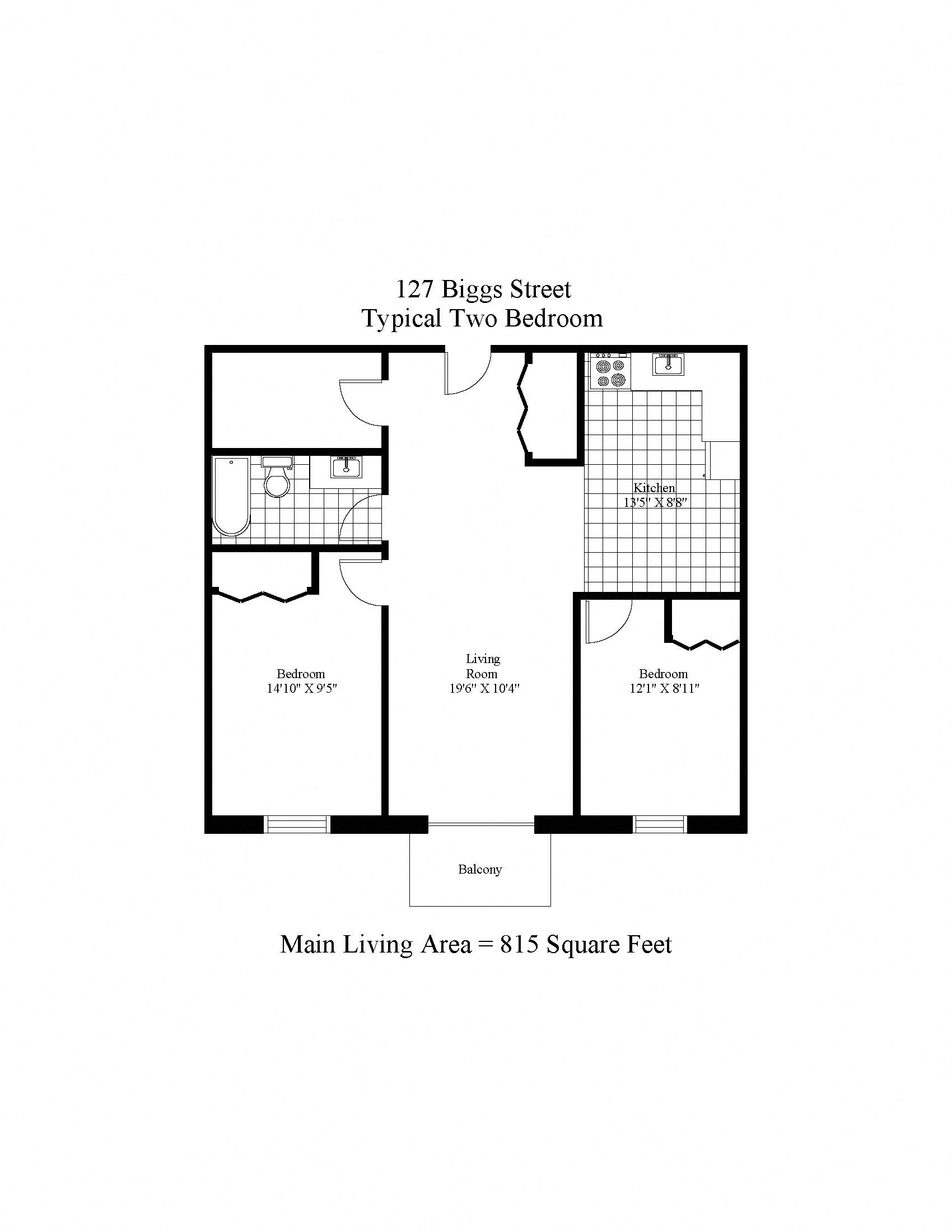 127 Biggs Street Two Bedroom + Balcony Image