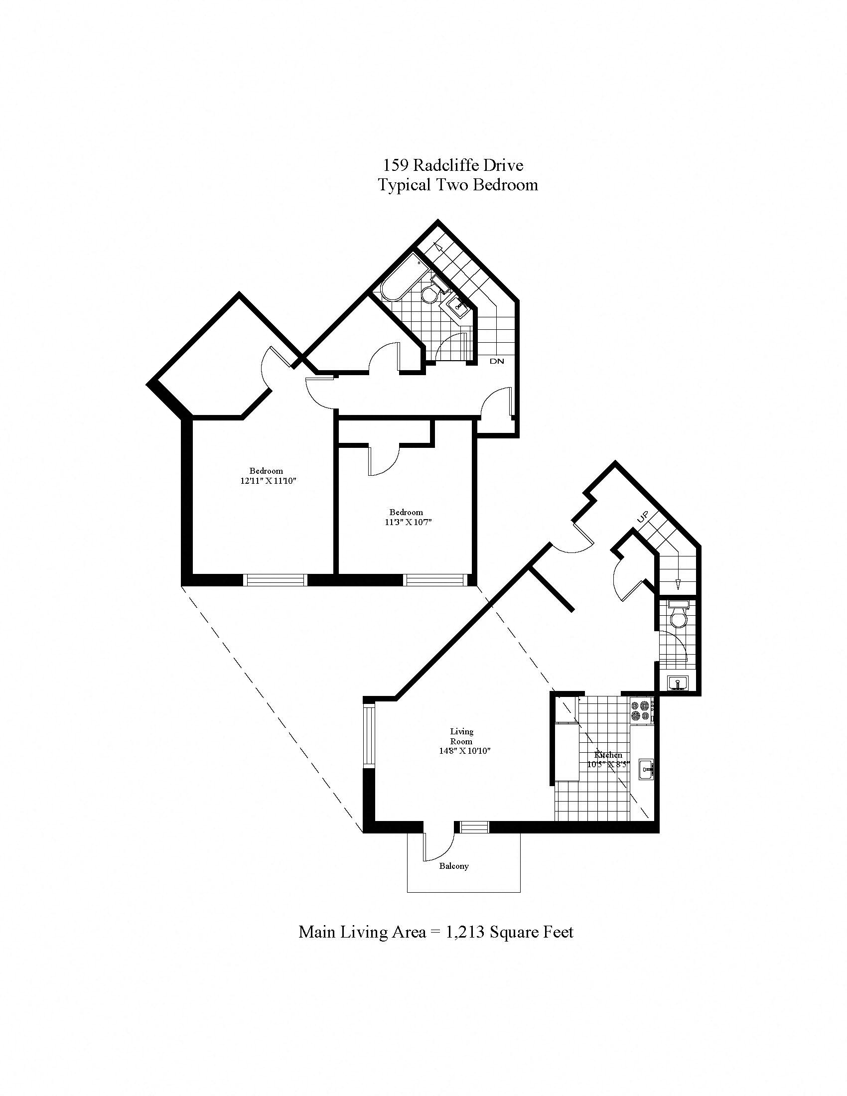 Two Bedroom Two Level
